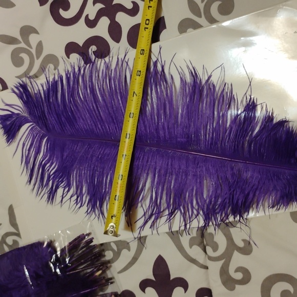 NATURAL OSTRICH FEATHERS 18-20 INCHES - 30 Pcs 💜 - Picture 12 of 14